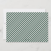 Carte de Noël Moderne Flocon de Neige - Vert (Dos)