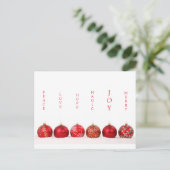 Carte de Noël moderne Joie (Debout devant)