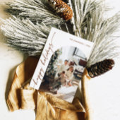 Carte de Noël moderne Joyeuses Fêtes avec photo