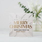 Carte de Noël Moderne Minimaliste (Debout devant)
