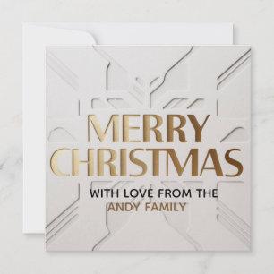 Carte de Noël Moderne Minimaliste