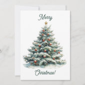 Carte de Noël Moderne Minimaliste (Devant)