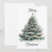 Carte de Noël Moderne Minimaliste (Devant / Derrière)