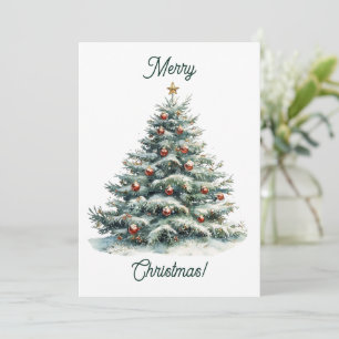 Carte de Noël Moderne Minimaliste