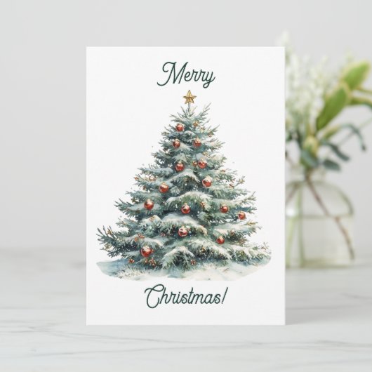 Carte de Noël Moderne Minimaliste (Debout devant)