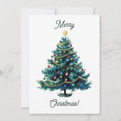 Carte de Noël Moderne Minimaliste (Devant)
