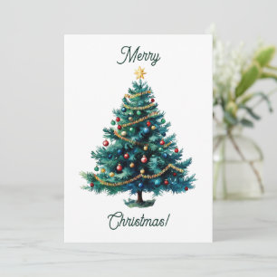 Carte de Noël Moderne Minimaliste