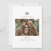 Carte de Noël moderne minimaliste simple (Devant)