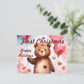 Carte de Noël moderne pour bébé (Debout devant)