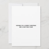 Carte de Noël moderne pour les fêtes (Dos)