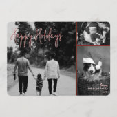 Carte de Noël moderne | Red Trendy Collage (Devant)