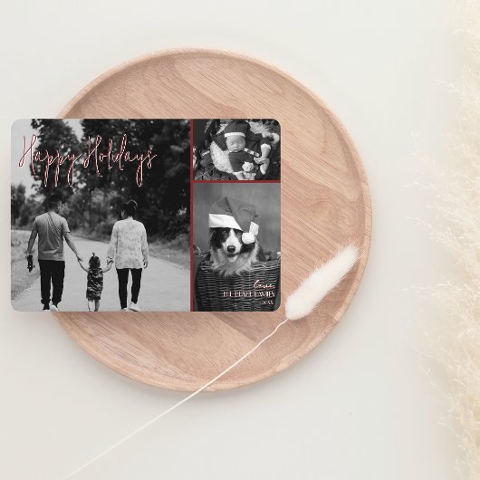 Carte de Noël moderne | Red Trendy Collage