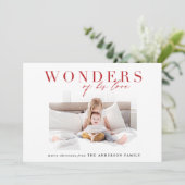 Carte de Noël moderne religieuse multi-photo (Debout devant)