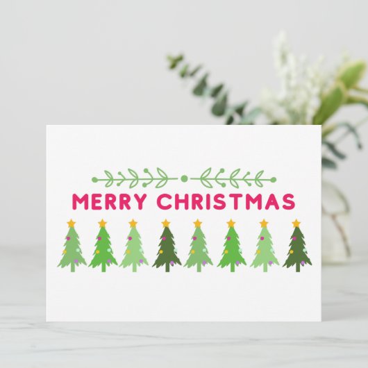 Carte de Noël moderne simple (Debout devant)