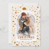 Carte de Noël moderne Terrazzo (Devant)