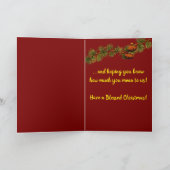 Carte de Noël modifiable (Intérieur)