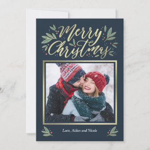 Carte de Noël modifiable en couleur de lustre sais
