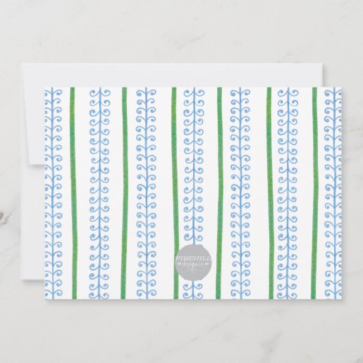 Carte de Noël Monogramme Casse-Noisette (Dos)