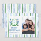 Carte de Noël Monogramme de Casse-Noisette (Devant / Derrière)