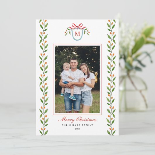 Carte de Noël Monogramme Grandmillenium (Debout devant)