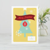 Carte de Noël Monogramme Icônes de Noël (Debout devant)