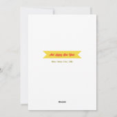 Carte de Noël Monogramme Icônes de Noël (Dos)