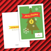 Carte de Noël Monogramme Icônes de Noël