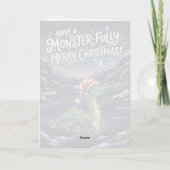 Carte de Noël Monsterfully Merry Nessie (Dos)