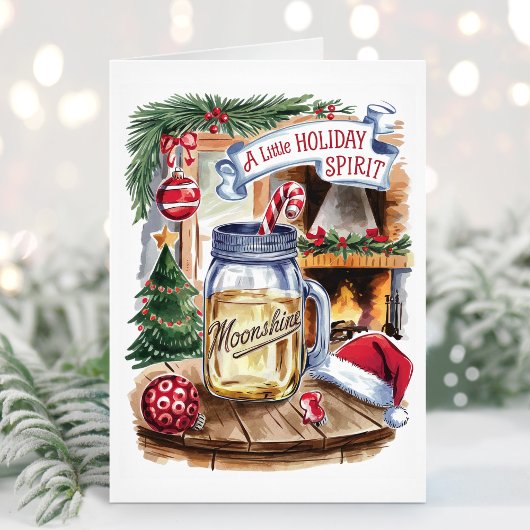 Carte de Noël Moonshine Esprit des Fêtes
