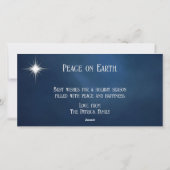 Carte de Noël Moose Family Winter Woods (Dos)