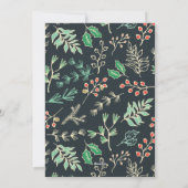 Carte de Noël Motif de vacances stylé (Dos)