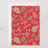 Carte de Noël Motif de vacances stylé (Dos)