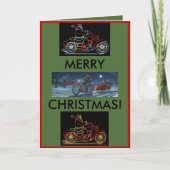 Carte de Noël moto (Devant)