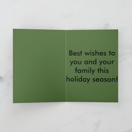 Carte de Noël moto (Intérieur)