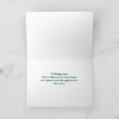 Carte de Noël moto pliée (Intérieur)