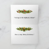 Carte de Noël - Moutons dans les Highlands (Intérieur)