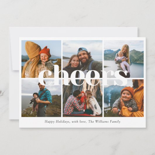Carte de Noël Multi Photo (Devant)