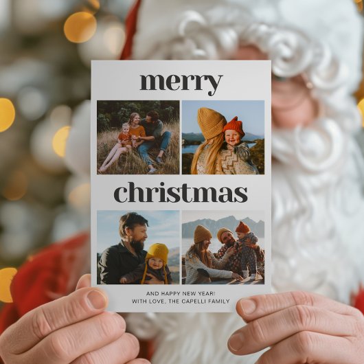 Carte de Noël Multi Photo