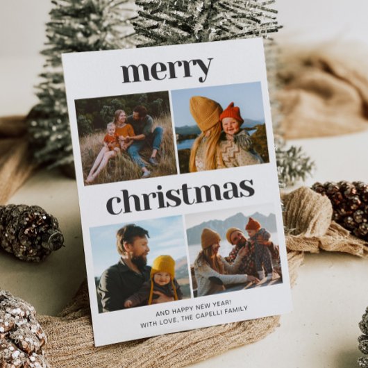 Carte de Noël Multi Photo