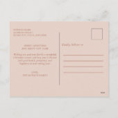 Carte de Noël multi-photo Modern Blush (Dos)