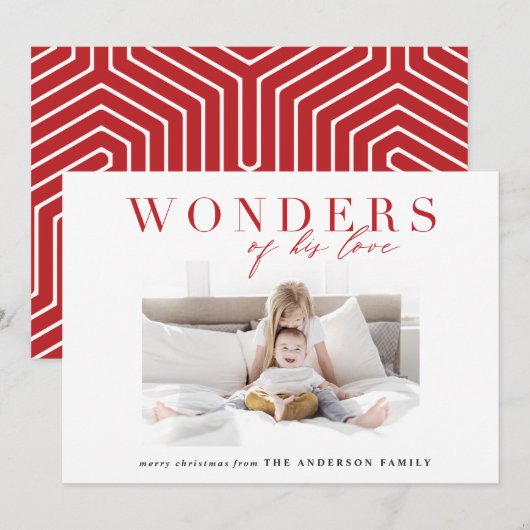 Carte de Noël multi photo religieuse moderne (Devant / Derrière)