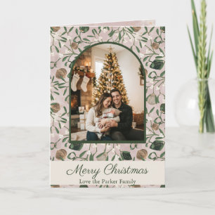 Carte de Noël multi-photos Famille Moderne Guimauv