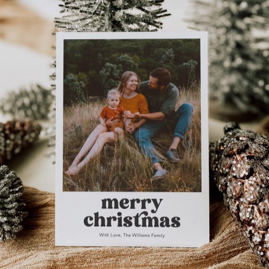 Carte de Noël multiphoto Retro