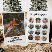 Carte de Noël multiphoto Retro