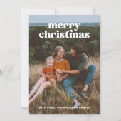 Carte de Noël multiphoto Retro (Devant)