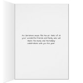 Carte de Noël, musique remplit l'air avec piano (Intérieur (Droit))