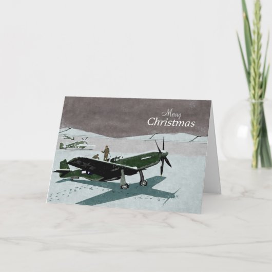 Carte de Noël Mustang (Devant)