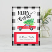 Carte de Noël Mustang vintage (Debout devant)