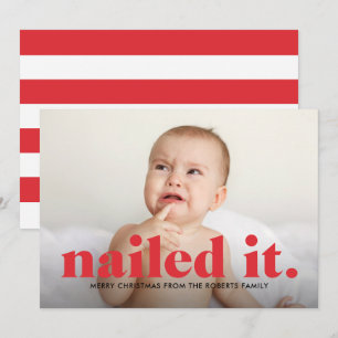 Carte de Noël Nailed It