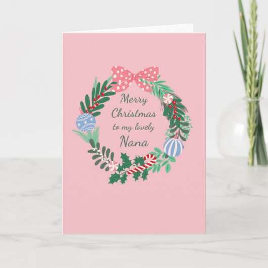 Carte de Noël Nana (Devant)